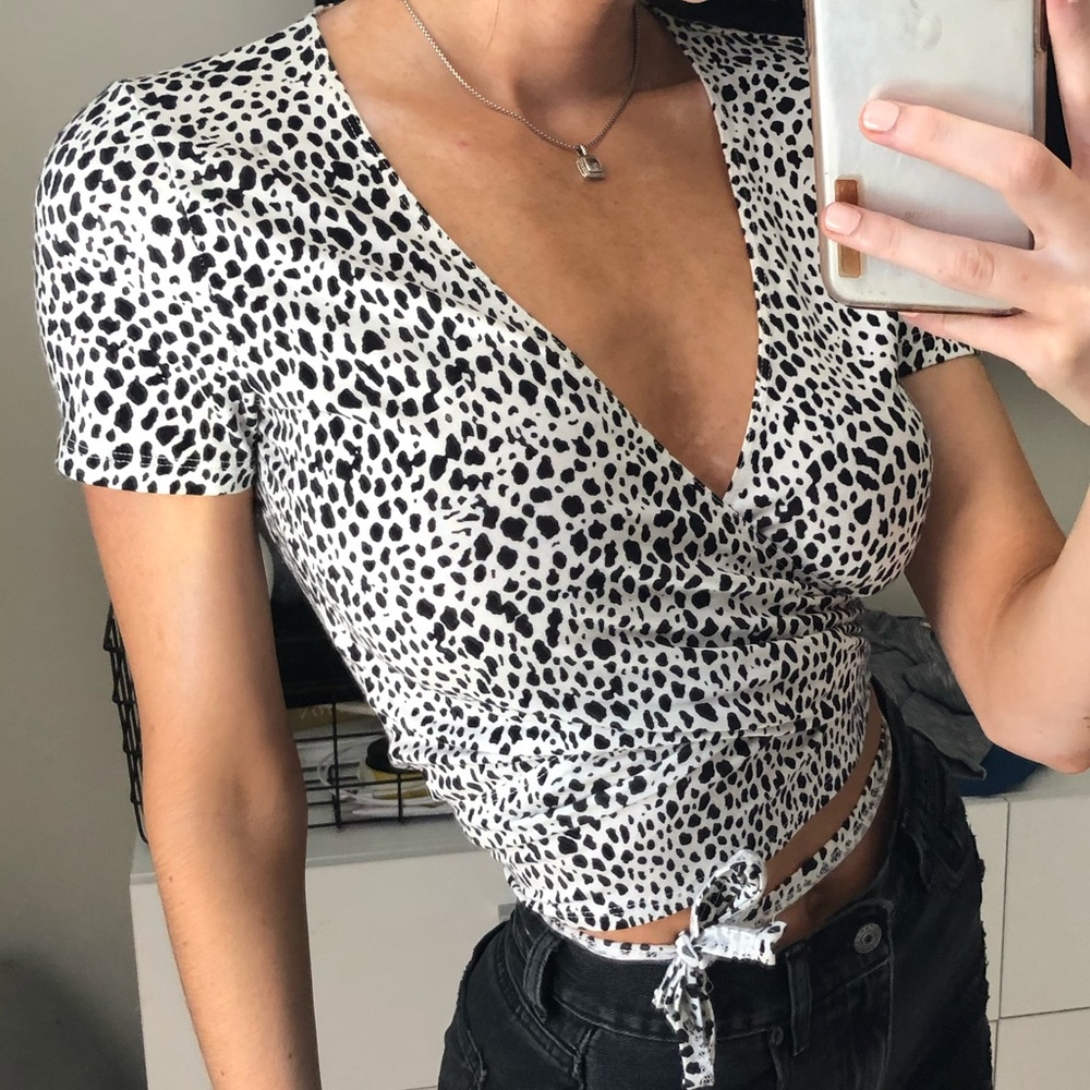 Brandy Melville Tie Wrap Top